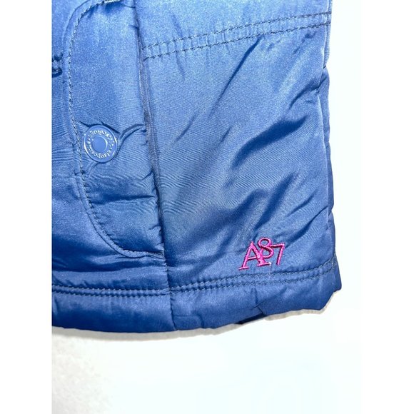 AEROPOSTALE Puffer Vest Navy Blue and Fuchsia Purple‎ Polyfill Women's S Small - Picture 2 of 7